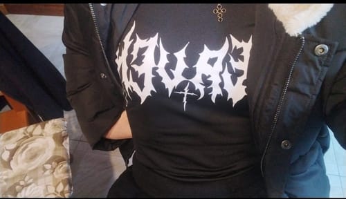 Customer photo review of Heaven Print Compression Long Sleeve (Women)