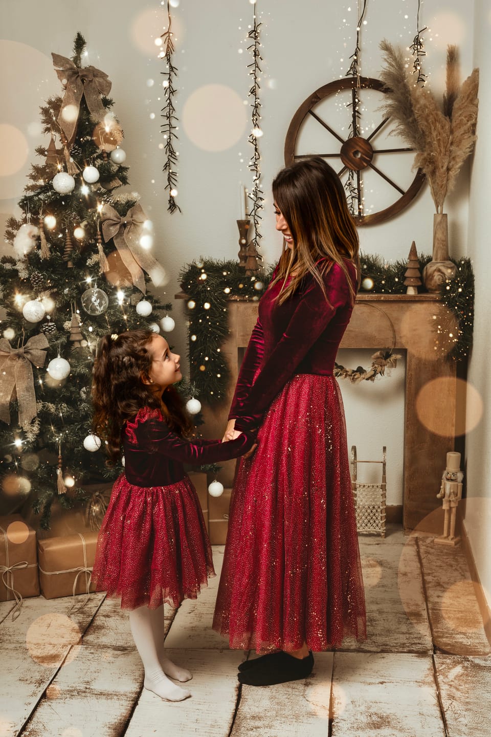 Customer photo review of Velour Ballerina Dress - Red Velvet (FINAL SALE)