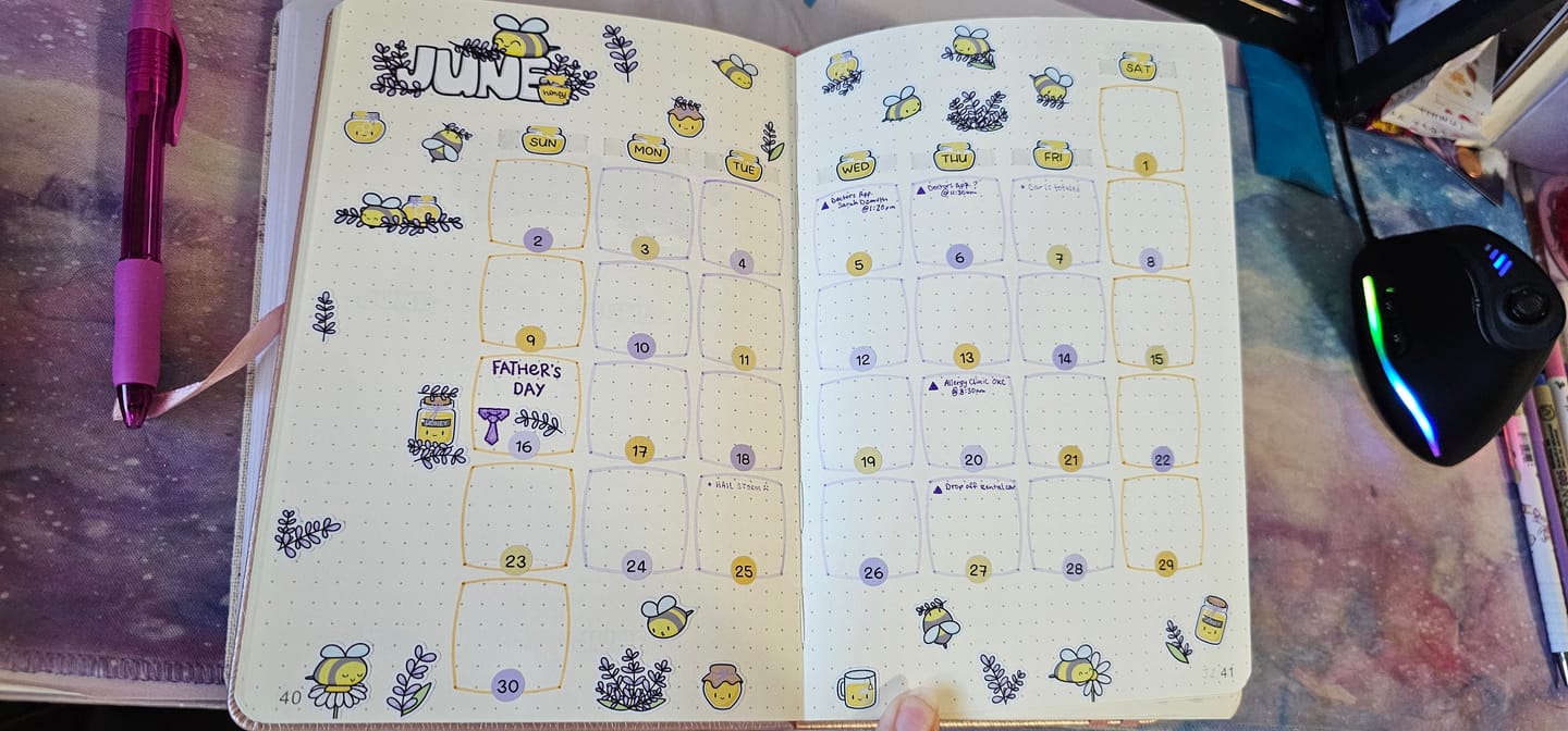 Customer photo review of Honey Lavender Journal Pack