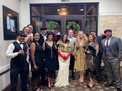 Dalya E. review of Natasha 1920s Gatsby Dress - Black image 2 out of 2