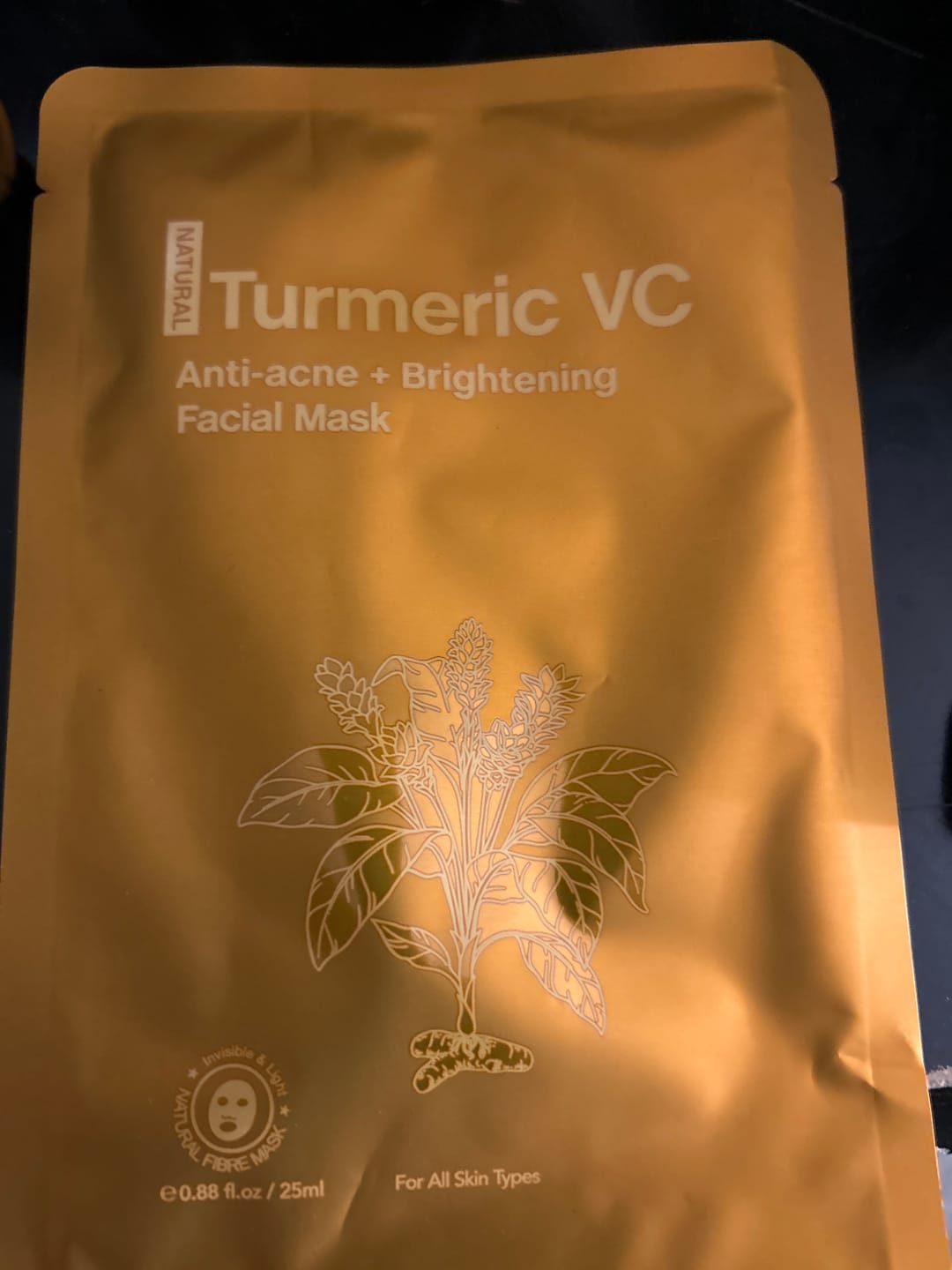 Customer photo review of Turmeric Mask