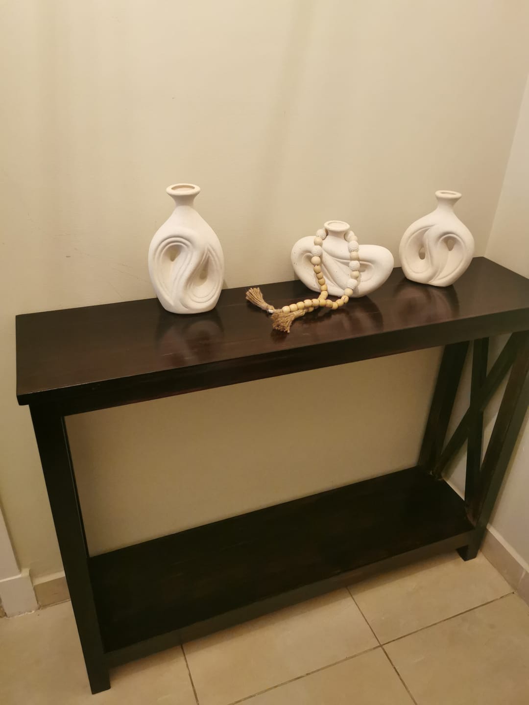 Customer photo review of كونسول خشب طبيعي - 120X 90 - ELG-030