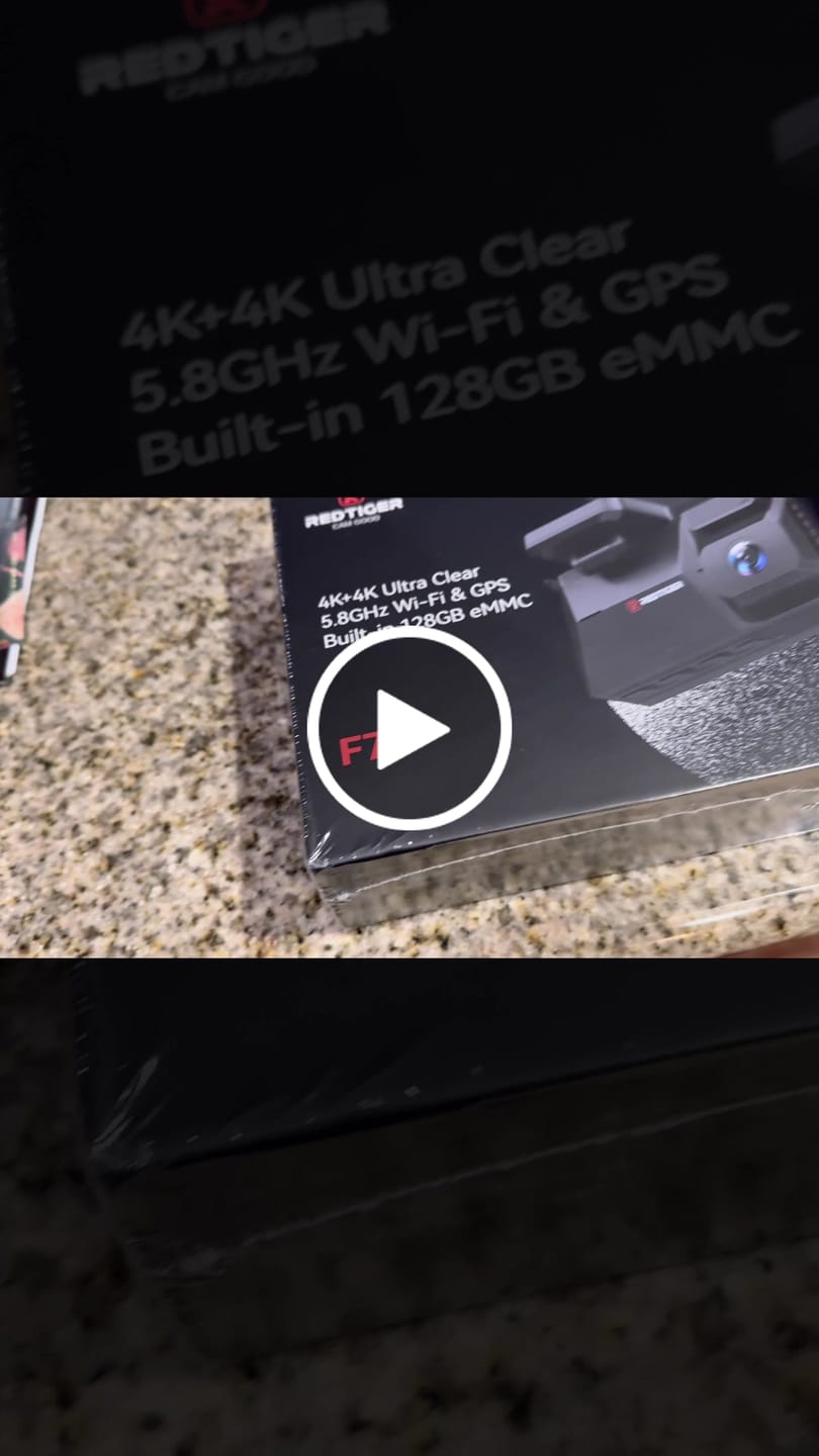 Customer video review of F77 STARVIS 2 4K+4K Dual IMX678 Voice Control 5.8GHz High Speed WIFI Dash Cam