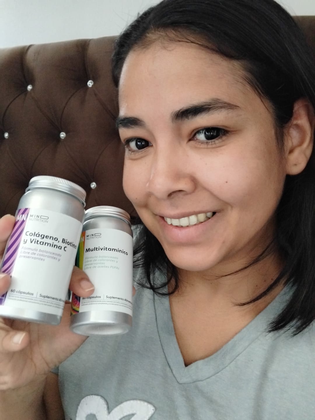 Customer photo review of Colageno + Biotina + Vitamina C