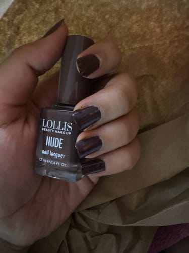 Customer photo review of طلاء أظافر نيود (بني داكن) 140