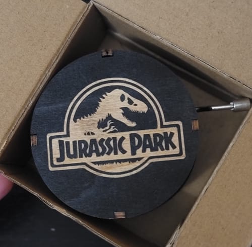 Customer photo review of Cylindrical Hand Crank Music Box