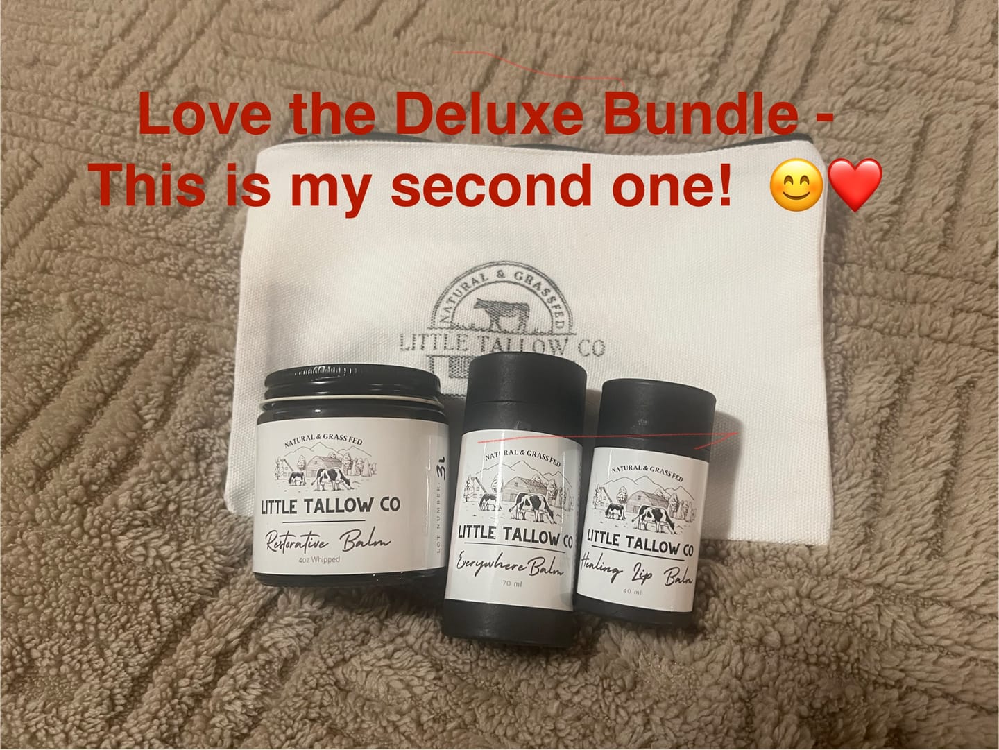 Customer photo review of Restorative Whipped Tallow Balm - 4oz Glass Jar - - 25% OFF IN CART