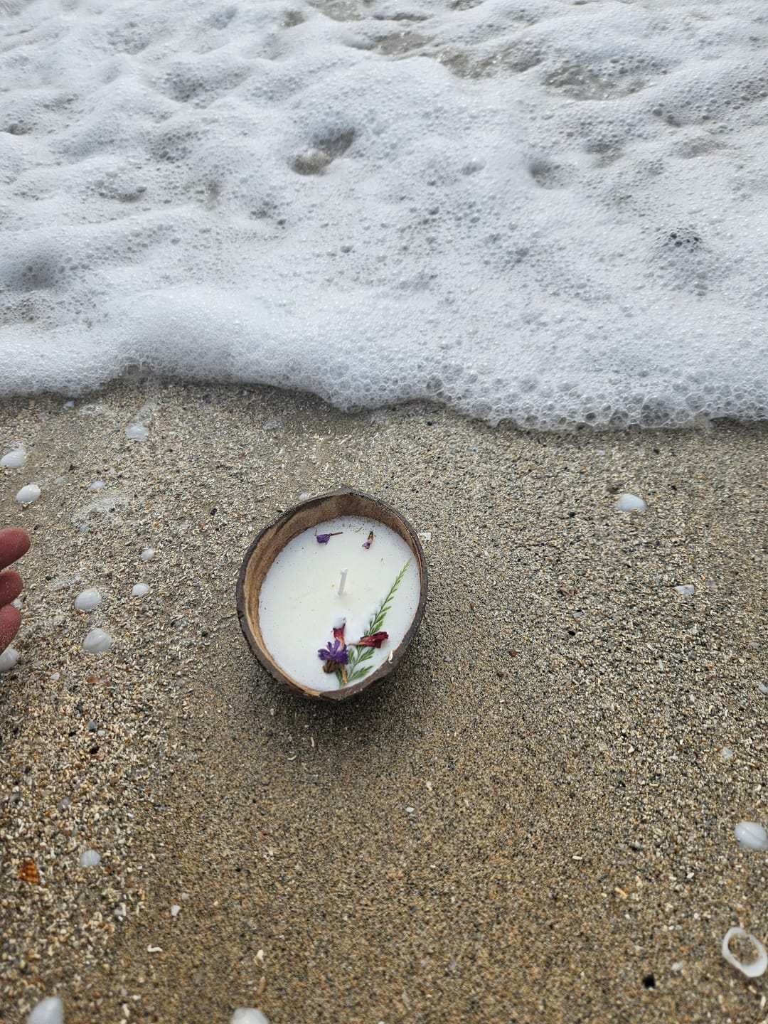 Customer photo review of 100% Natural Oval Coconut Shell Bowl