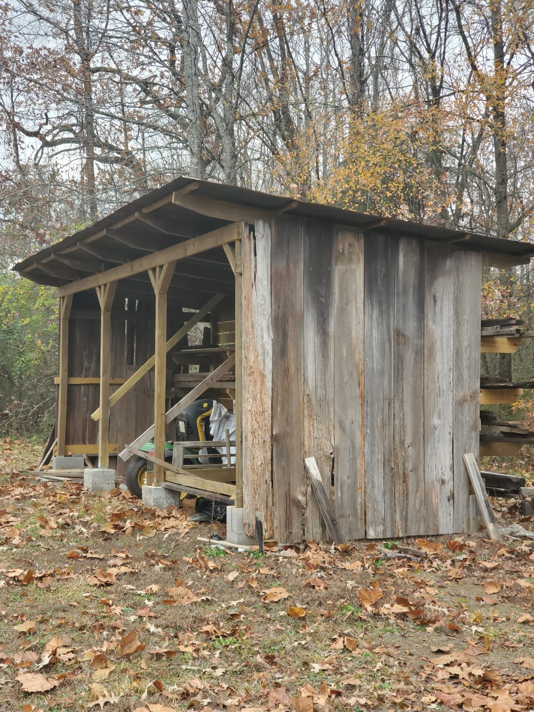 Customer photo review of Outdoor Storage Shed Plans