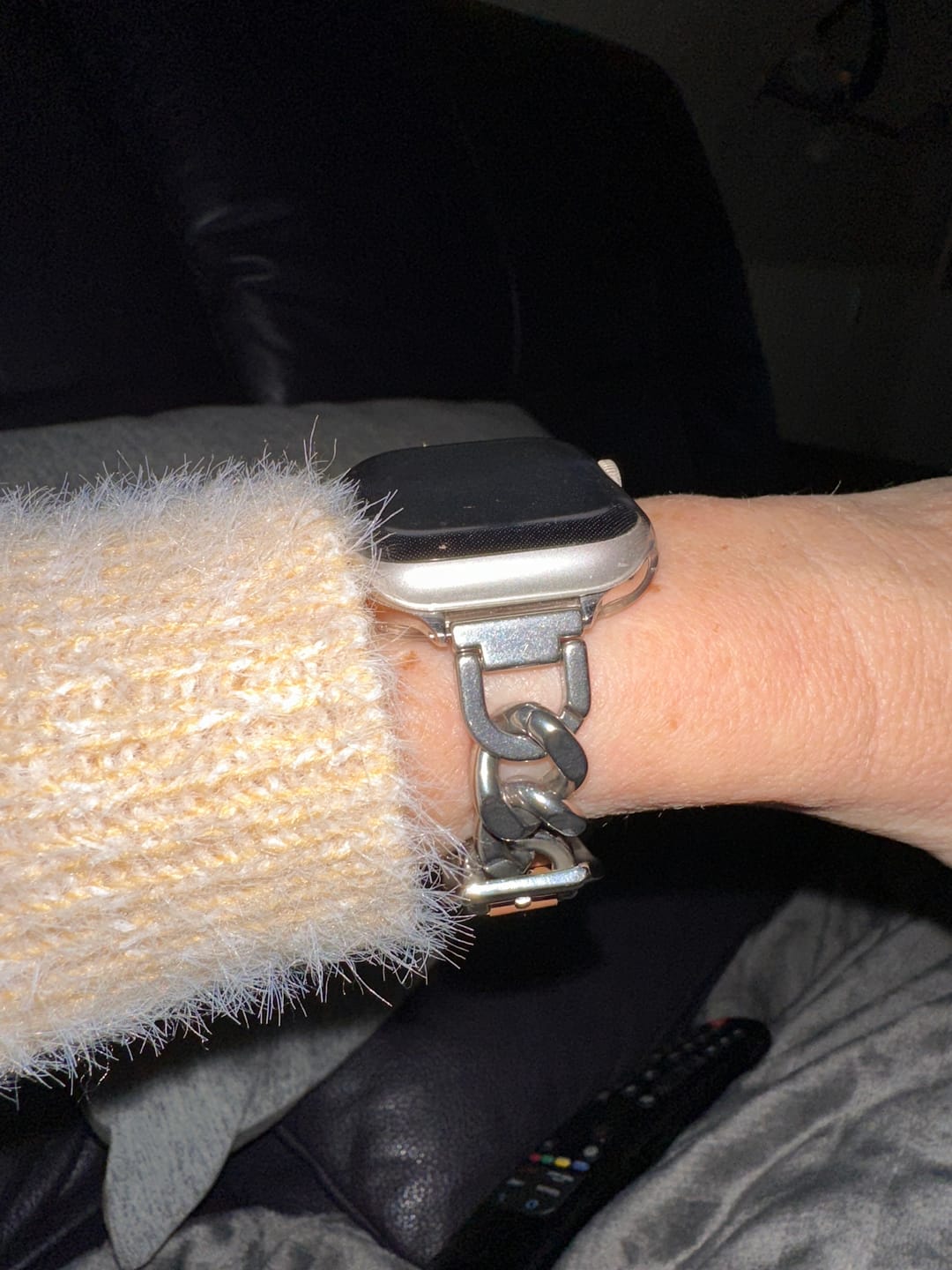 Customer photo review of Apple Watch Lederarmband "Jade"