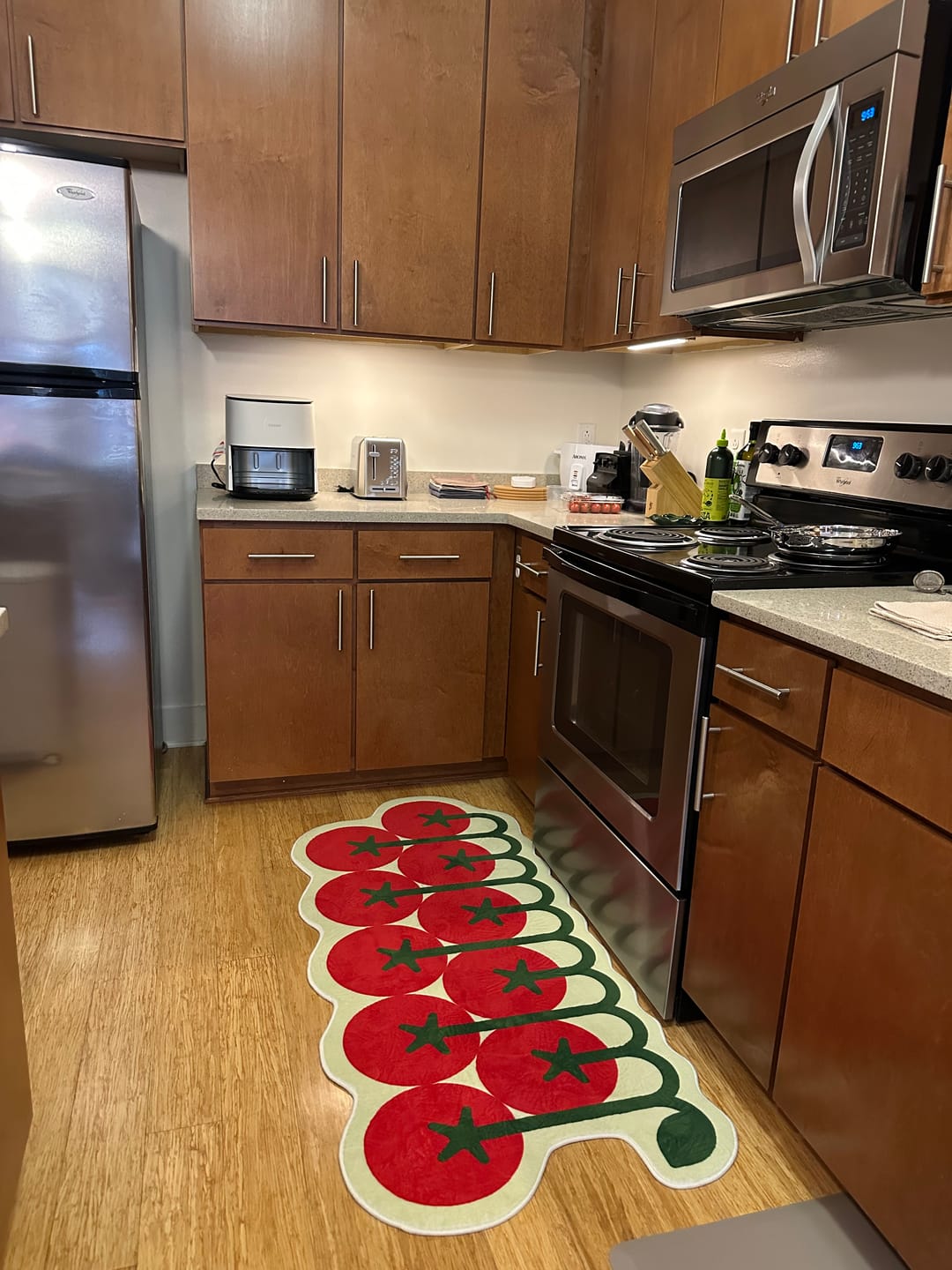 Customer photo review of Irregular Tomato Runner Rug by Johann Banta