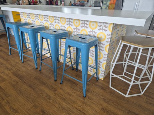 Customer photo review of Layla Faye Retro Tall Flower Wallpaper - Discontinuing