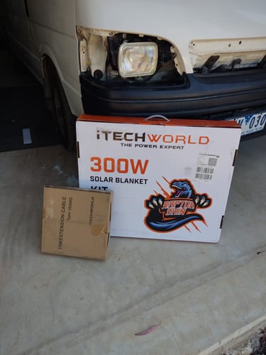 Customer photo review of 300W Solar Blanket Kit with Raptor Skin
