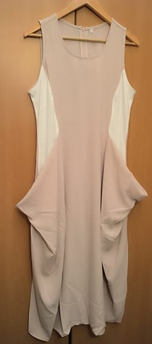 Customer photo review of Modisches ärmelloses patchworkkleid mit tasche