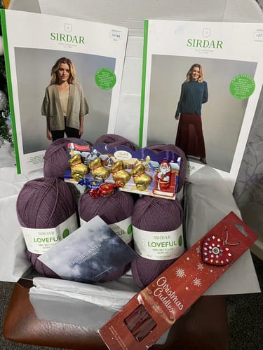 Customer photo review of Ladies Mystery Knitting Box