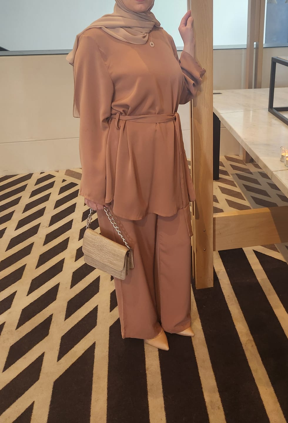 Customer photo review of Sarah Set - Brown