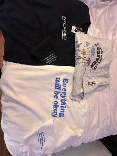 Customer photo review of Storms Don't Last Forever (includes a back-print) - Hoodie