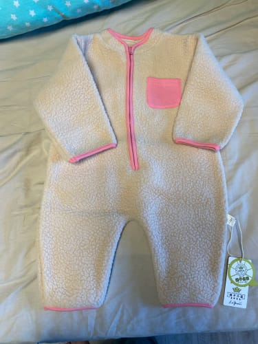 Customer photo review of Fleece Patchwork Jumpsuit Outwear