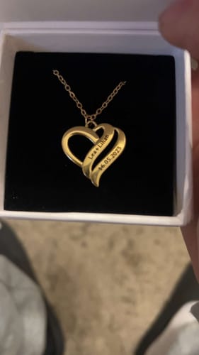 Customer photo review of Halskette mit vereinten Herzen