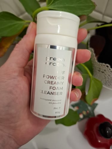 Customer photo review of POWDER CREAMY PH: 7 - Poudre Nettoyante pour le visage