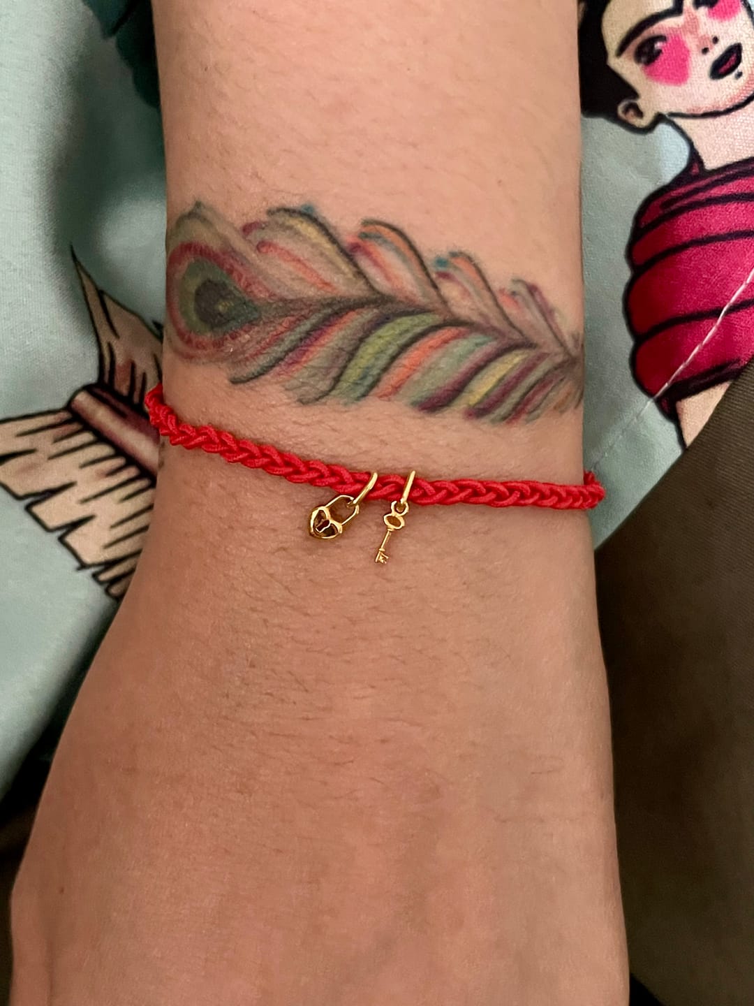 Customer photo review of Tiny Key Pendant Charm