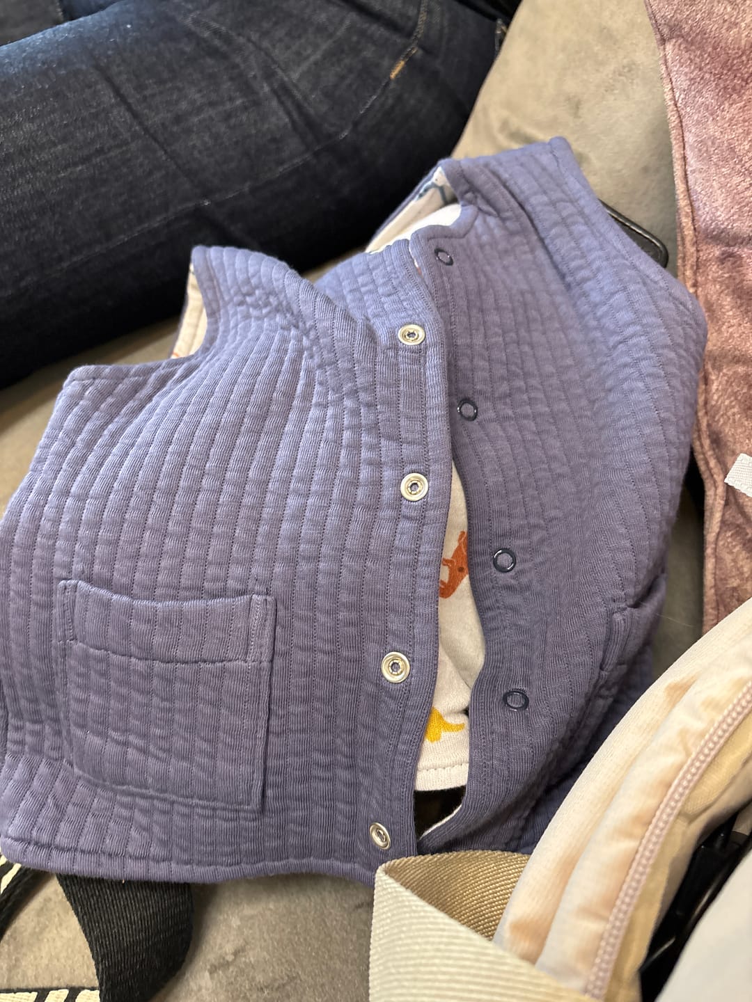 Customer photo review of Çift Taraflı Kapitone Yelek