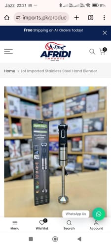 Customer photo review of Stainless Steel Hand Blender - Lot Imported