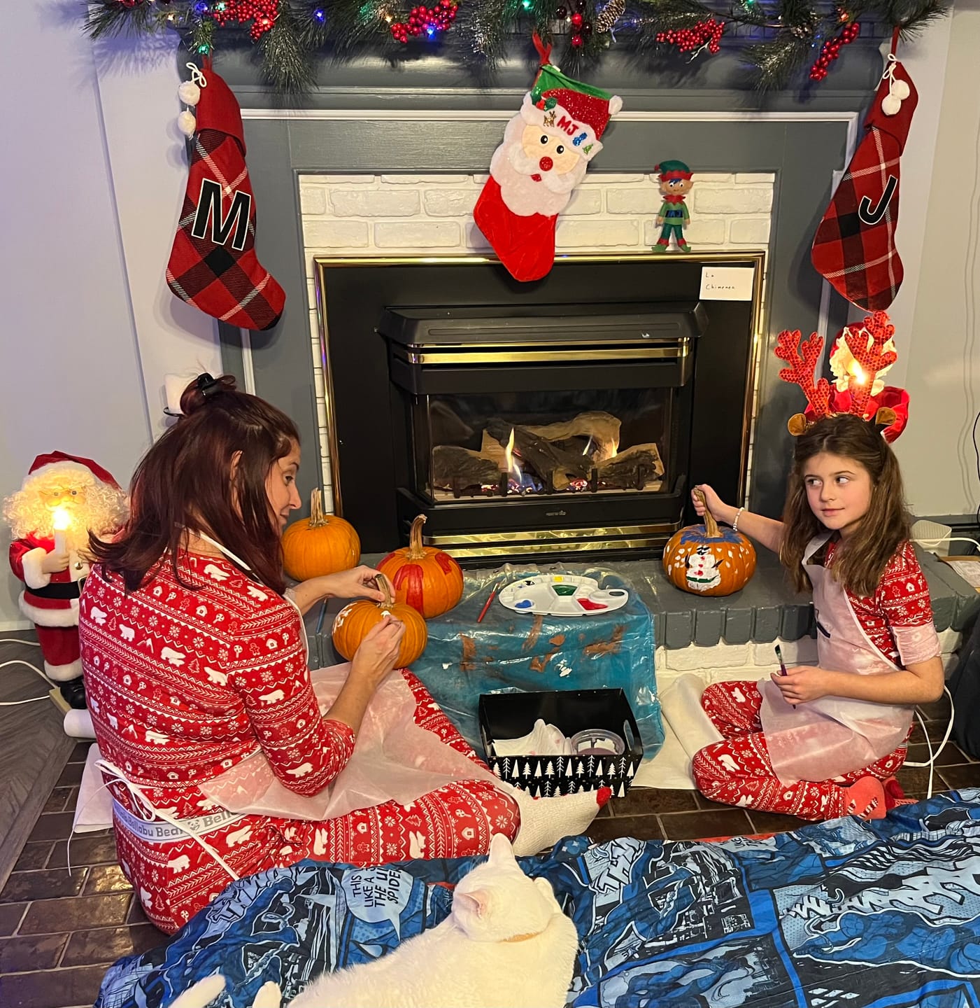 Customer photo review of Polar Isle Red Bamboo Women's Pajama Set
