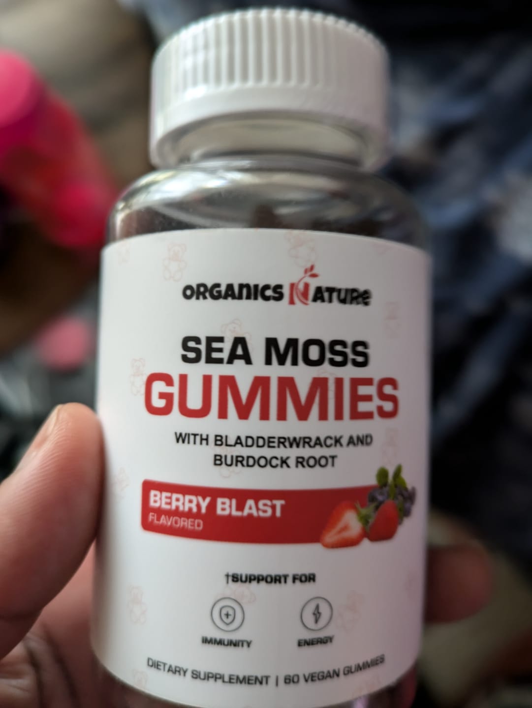 Customer photo review of Irish Sea Moss Gummies With Bladderwrack & Burdock