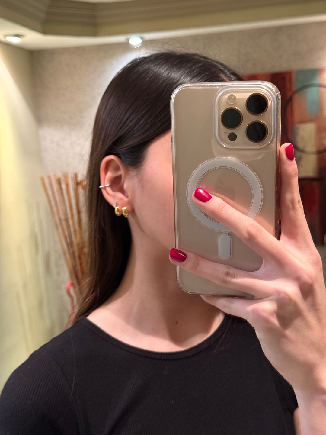 Customer photo review of Par Arete Doble Tipo Ear Cuff