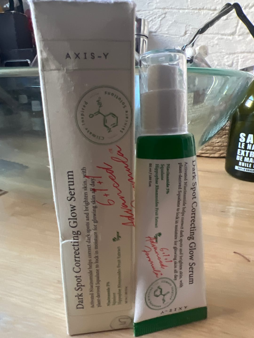 Customer photo review of AXIS-Y - Sérum - Dark Spot Correcting Glow Serum