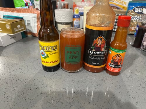 Customer photo review of La Suegra Michelada Mix