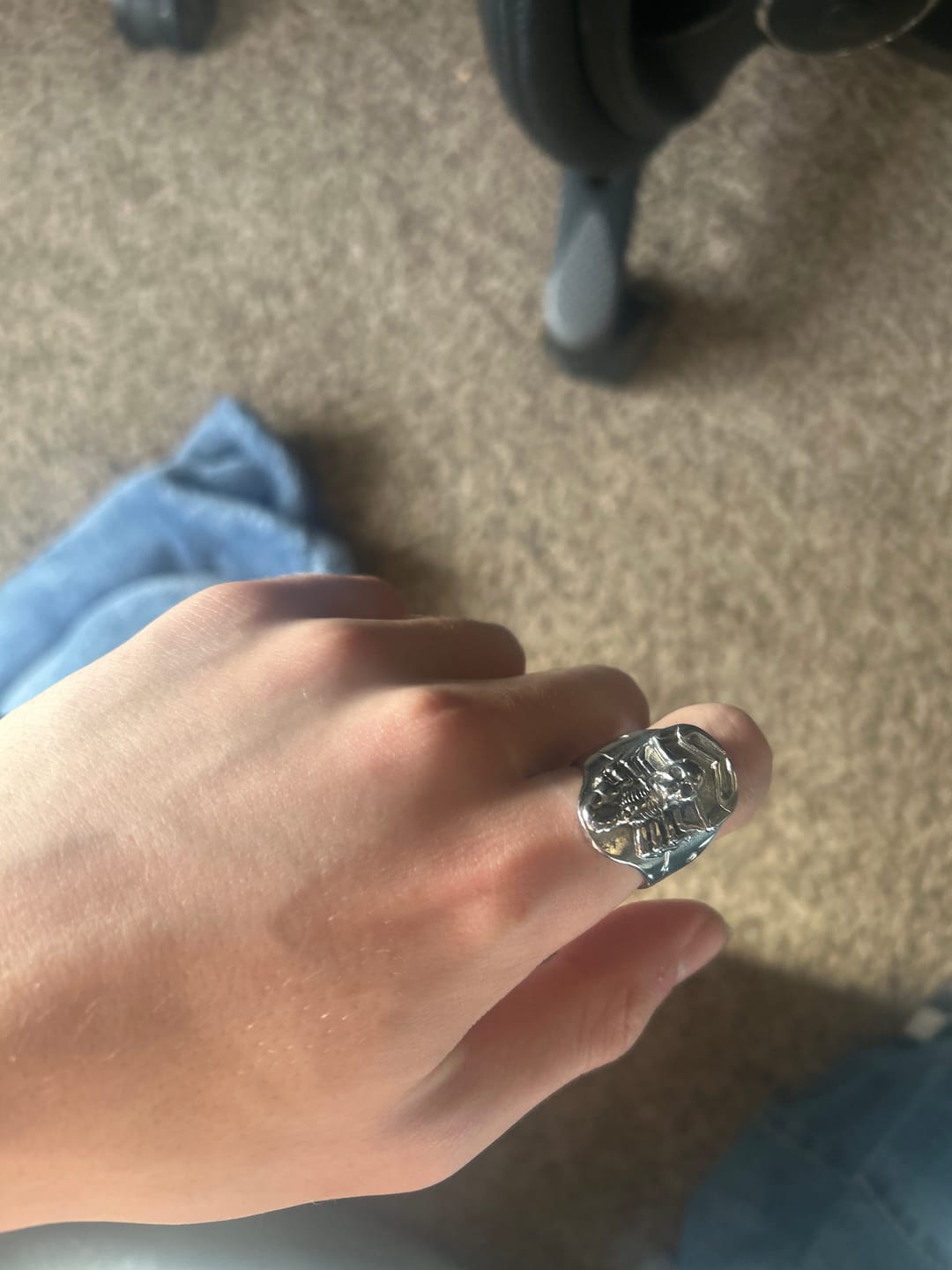 Customer photo review of RISING SCORPIO RING