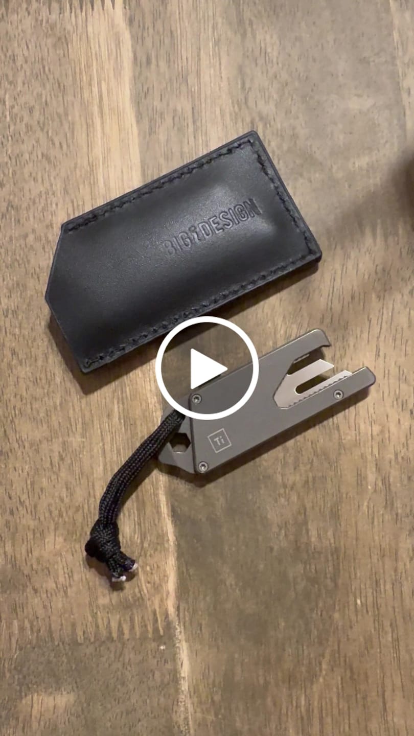 Customer video review of Big i Design TPT Slide Titanium Pocket Tool