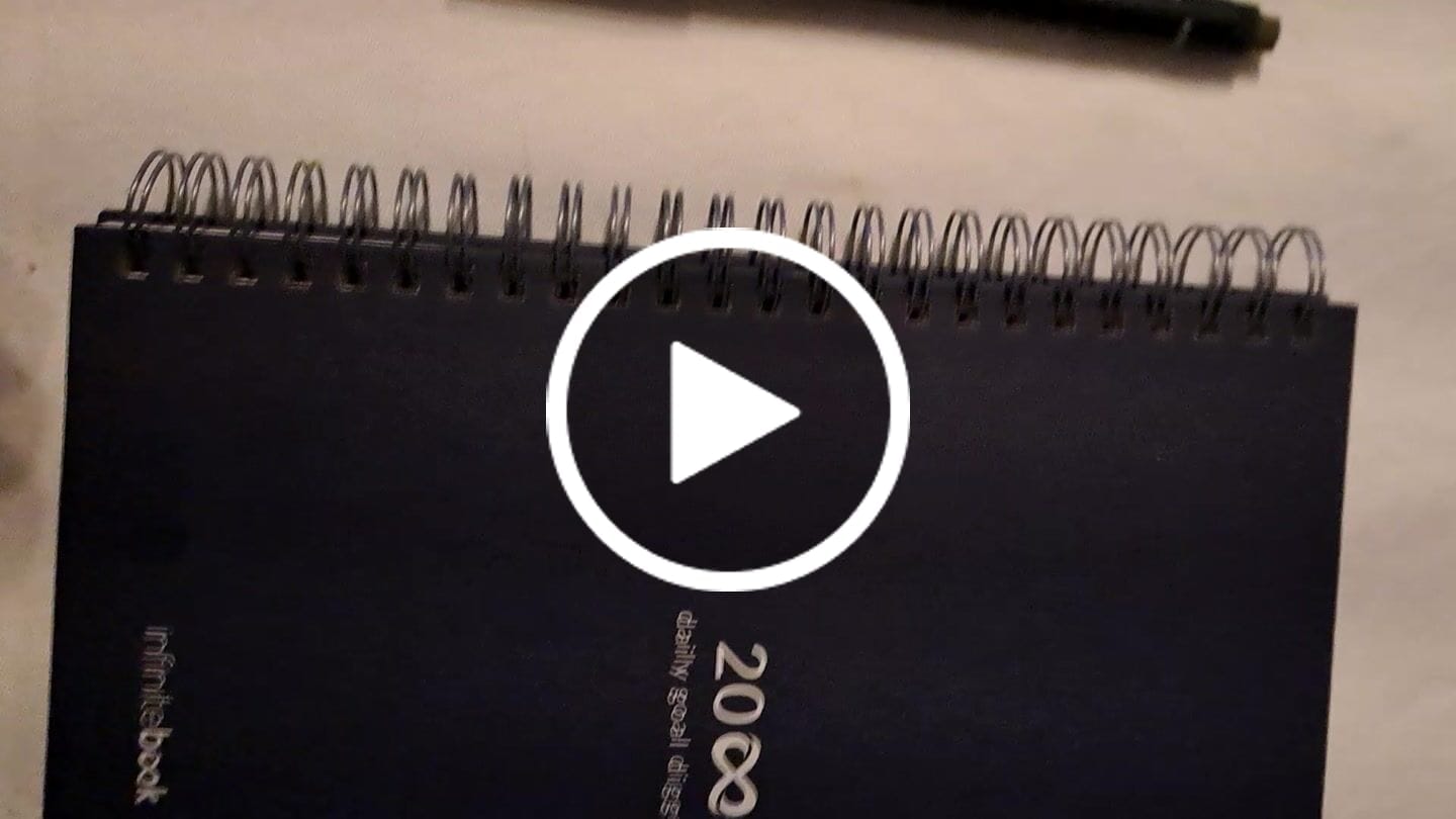 Customer video review of Infinitebook Planner A5 Blue