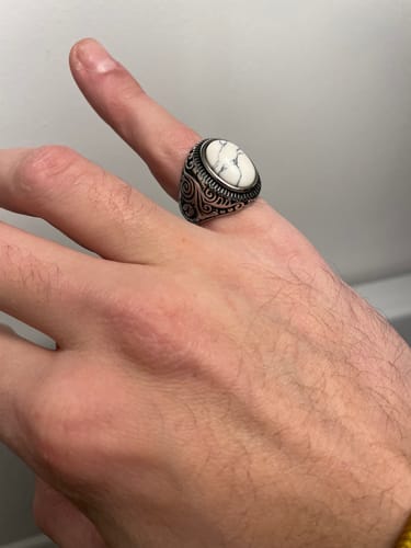 Customer photo review of White Stone Ring