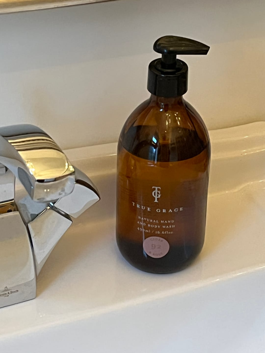 Customer photo review of Cedar & Rose Hand & Body Wash