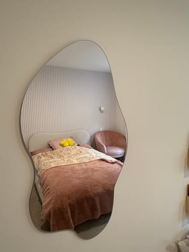 Customer photo review of Blob Full Length Wall Mirror
