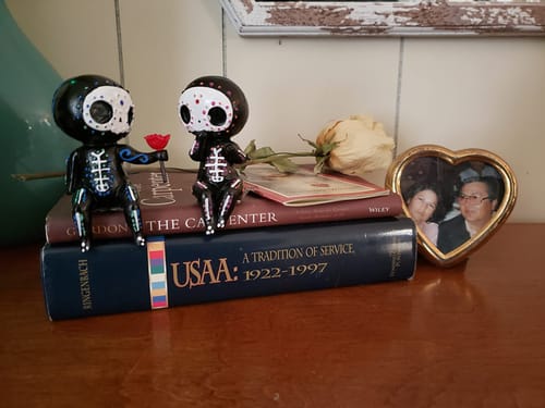 Customer photo review of Sugar Skull Couple Figurine Hand Painted 3D Printed