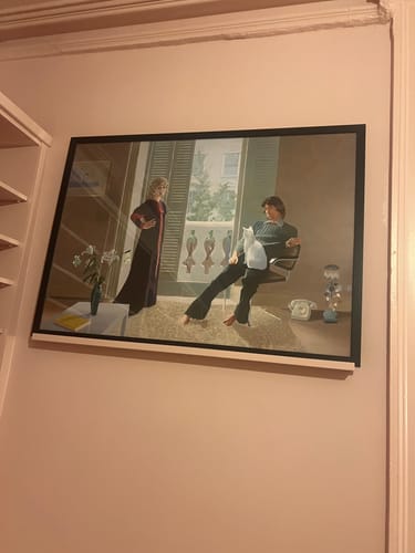 Customer photo review of Mr. and Mrs. Clark and Percy by David Hockney, vintage art, modern poster print