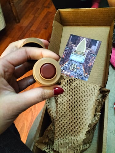 Customer photo review of pocket blush - toasted teddy -  bronze terracotta