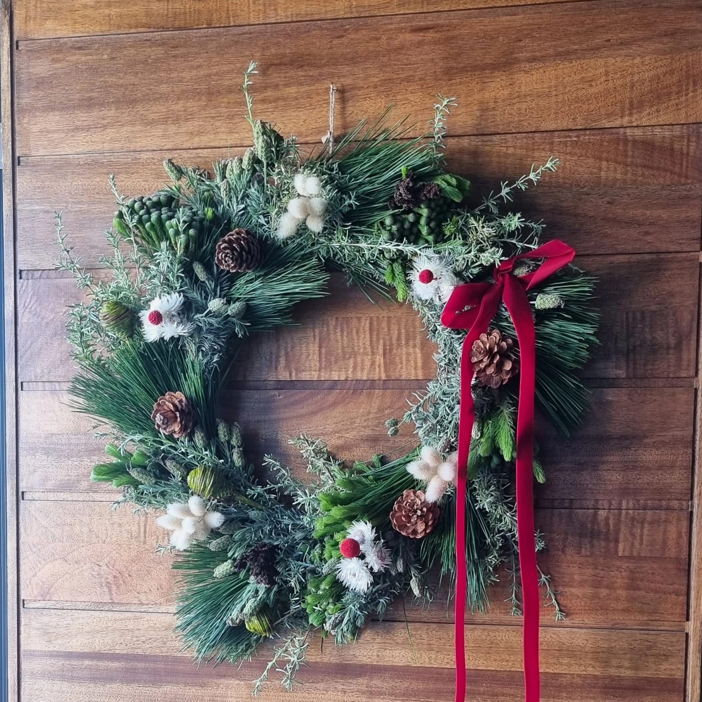 Customer photo review of Xmas Door Wreath (Small)