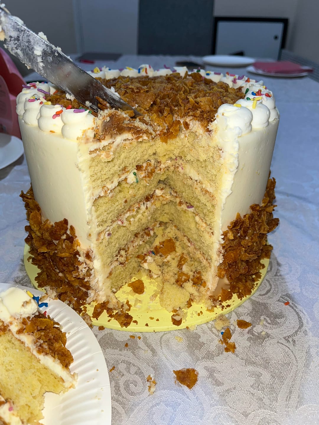 Customer photo review of Cereal Milk Cake