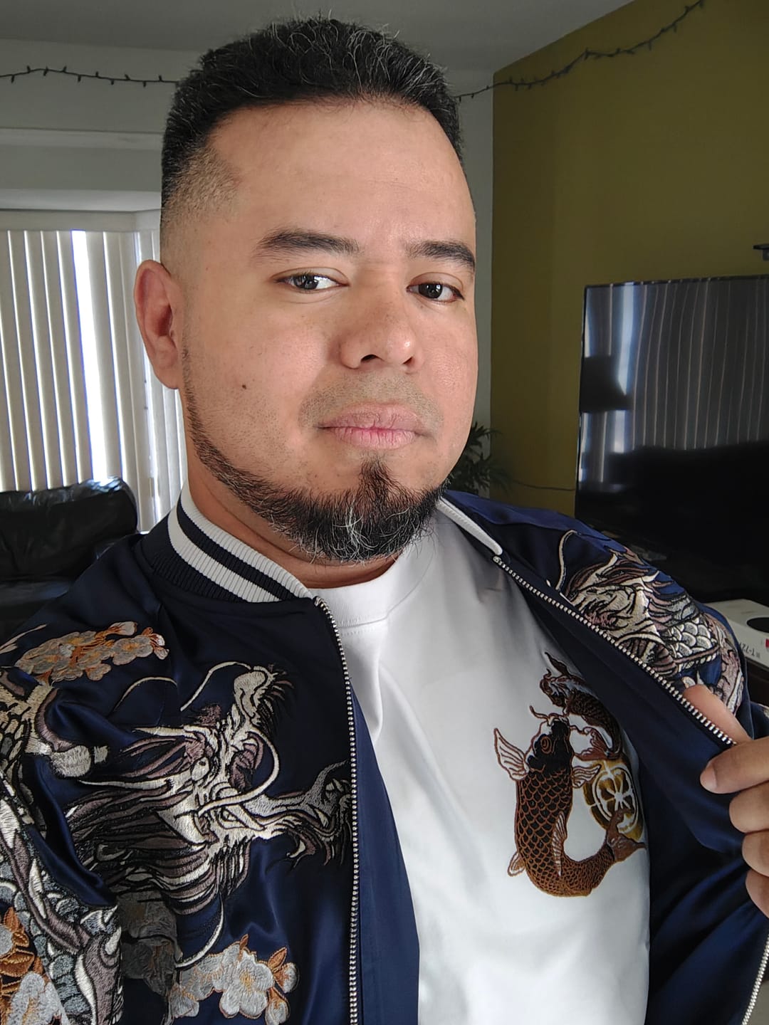 Customer photo review of Double Dragon & Phoenix Sukajan Souvenir Jacket