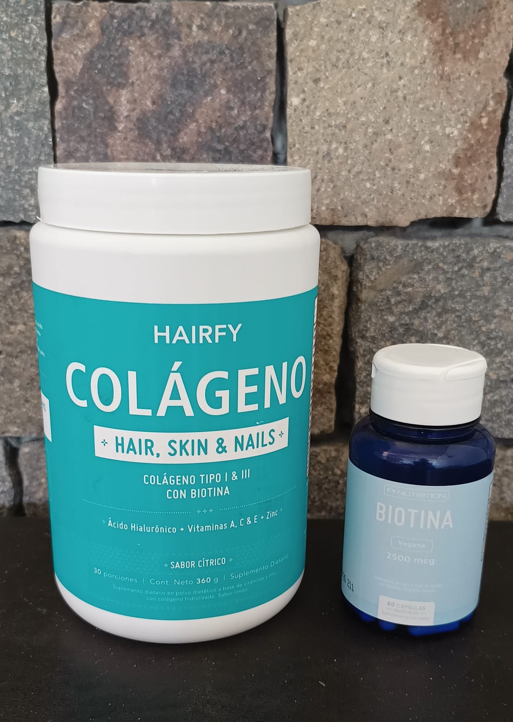 Customer photo review of Colágeno Hair, Skin & Nails