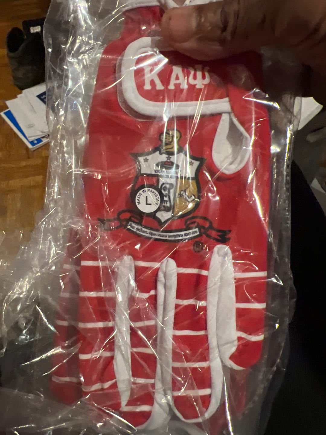 Customer photo review of KAPPA ALPHA PSI GOLF GLOVES