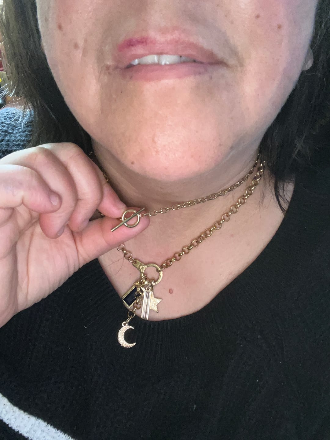 Customer photo review of Cuban Choker Necklace