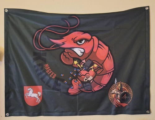 Customer photo review of Fahne inkl. Druck