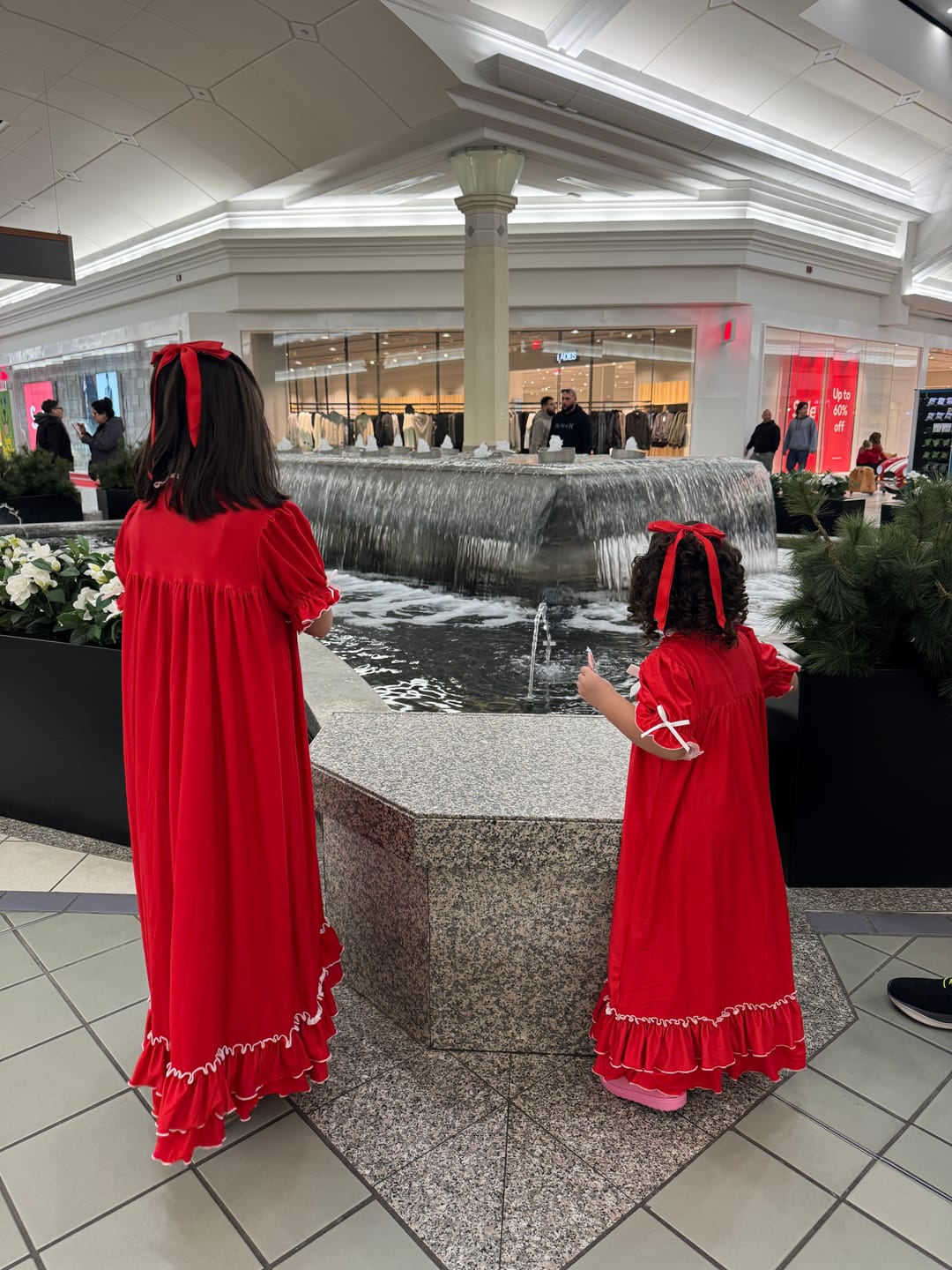 Customer photo review of The Original Clara Nutcracker Christmas Gown Short Sleeve in Red