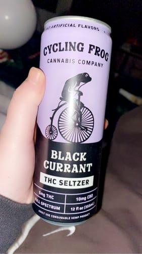 Customer photo review of THC Seltzer Giveaway - Black Currant